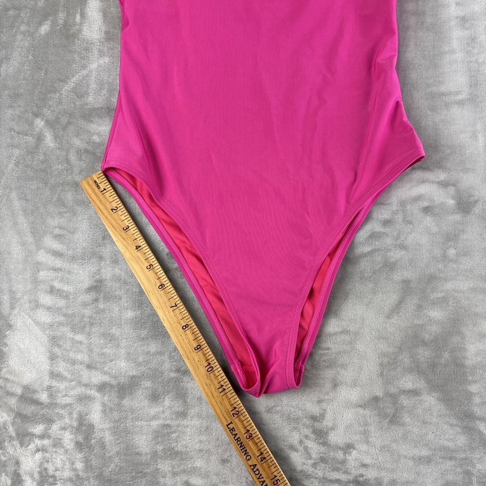 Relleciga Italy One Piece Swimsuit Women's M Hot Pink Cheeky Bandeau Sexy (1211) - Picture 10 of 10